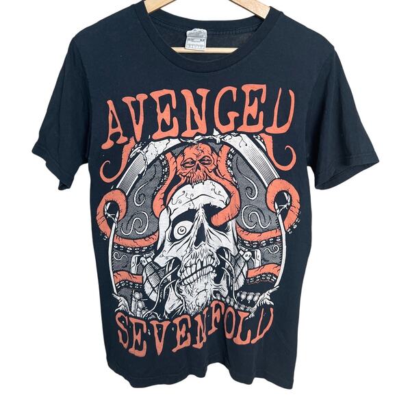 Avenged Sevenfolds 2008 Small Faded Skull Band Shirt - Picture 1 of 5